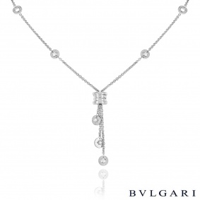 Bvlgari White Gold Diamond B.Zero1 Necklace